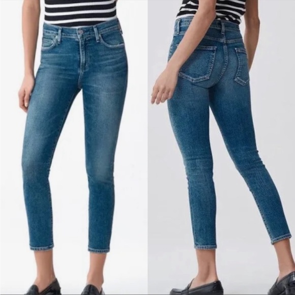 🦋Citizens of Humanity Rocket Crop High Rise Skinny Jeans COH Denim - Size 30🦋 - Picture 1 of 15